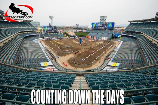 AMA Supercross at Anaheim Stadium in California