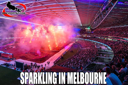 Australian Hunter Lawrence (Honda) delighted the huge crowd in Melbourne on Saturday.