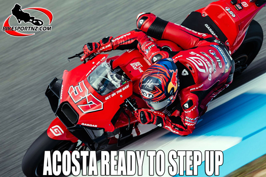 GasGas factory team rider Pedro Acosta, won the Moto3 world title in 2021 and the Moto2 world title in 2023 and now he’s ready to chase down the MotoGP world crown too. 