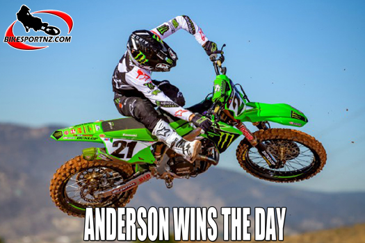 Anderson wins the day for Kawasaki