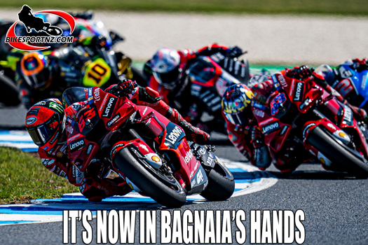 Everything left to ride for as Bagnaia takes over MotoGP series lead
