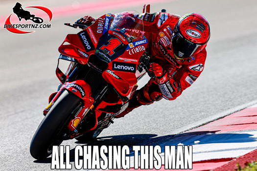 Italian Francesco ‘Pecco’ Bagnaia (Ducati Lenovo Team) now back on top of the standings again. 
