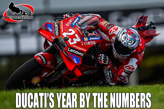 Italian Enea ‘The Beast’ Bastianini, just one of the outstanding MotoGP stars for Ducati in 2024.