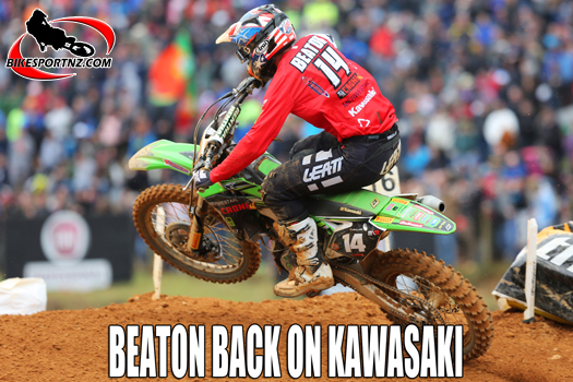 Jed Beaton on Kawasaki and now racing MXGP class