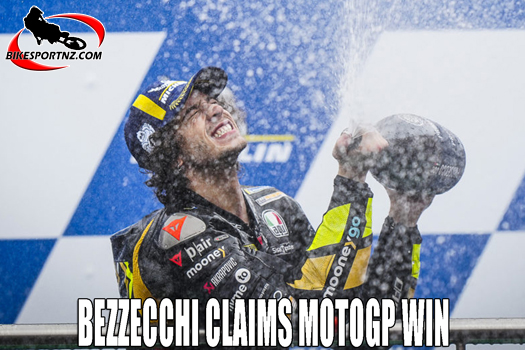 Marco Bezzecchi claims his maiden MotoGP victory in Argentina