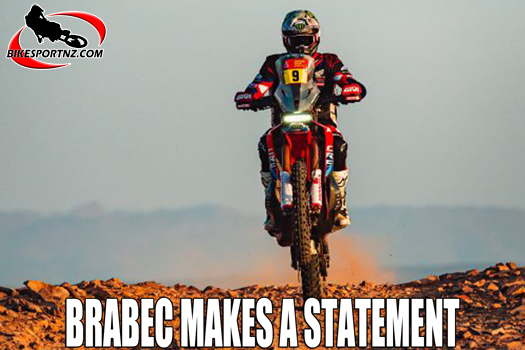 American rider Ricky Brabec (Honda), the defending Dakar Rally champion, won stage six of the 2025 Dakar Rally in Saudi Arabia.