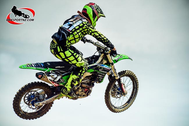 New Zealand 125cc Champion Ben Broad, not defending hisn title this season, but instead racing in the MX2 class. Photo by Andy McGechan @BikesportNZ