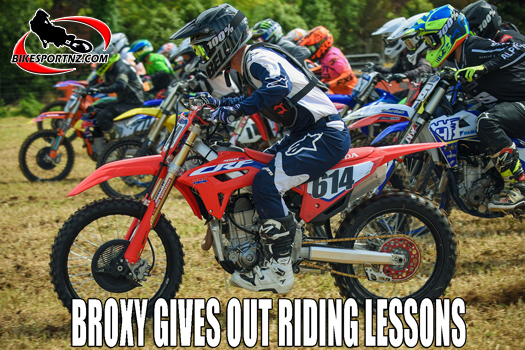Peter Broxholme gives out practical lessons at MX nationals
