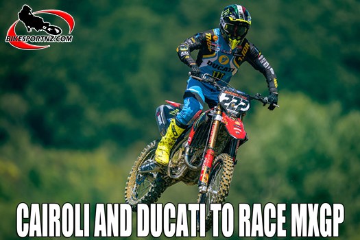 Multi-time former motocross world champion Antionio Cairoli will race a Ducati at the GP of the Netherlands next weekend.

