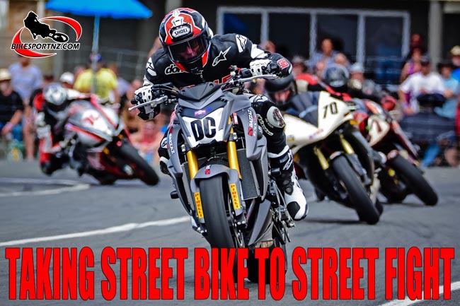 American Don Canet, in action of the GSX1000 street bikeat Paeroa last season. Photo by Andy McGechan, www.BikesportNZ.com