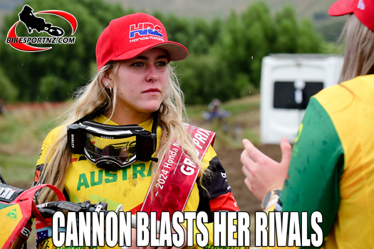 It was Charli Cannon all the way in the women’s class at round one of the Australian Motocross Championships at Wonthagghi, in Victoria, at the weekend. Photo by Andy McGechan, BikesportNZ.com