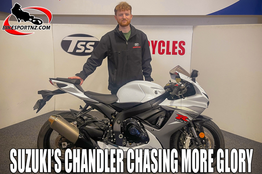 Rogan Chandler has his sights set on more road-racing titles