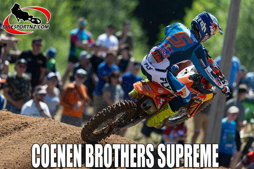 Lucas Coenen controlled the MXGP class from start to finish with dominant race pace and composure under pressure to secure a perfect double moto victory and extend his championship lead. Photo: Juan Pablo Acevedo