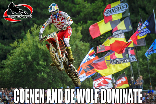 Young Belgian Lucas Coenen (KTM), winner at round 15 of the MXGP world championships at the weekend.