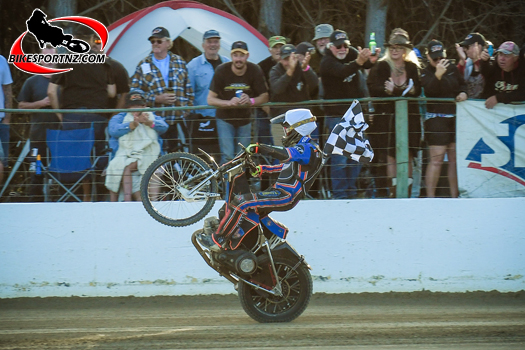 Speedway action was literally edge-of-the-seat stuff