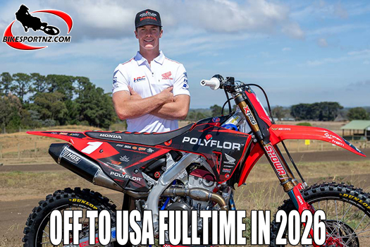 New Zealand’s Brodie Connolly (Honda), set to race in the United States in the 2026 season.