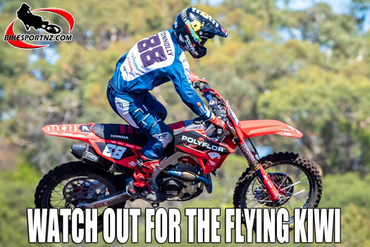 Bay of Plenty rider Brodie Connolly (Honda), the dominant rider in the MX2 category so far this season.