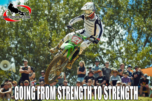 Kawasaki's Cody Cooper No.1 in the MX2 class and No.3 in the MX1 class