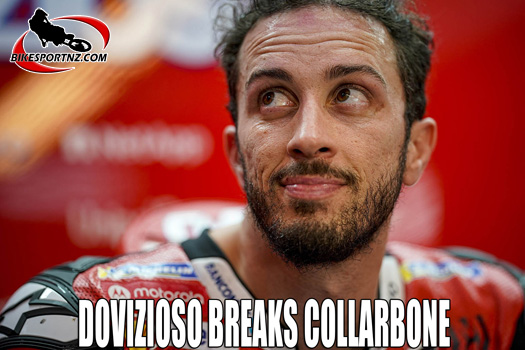 Dovizioso breaks bone in MX crash