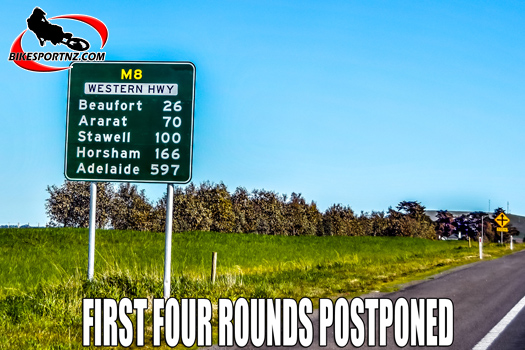 First four rounds in Australia postponed
