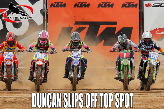 Courtney Duncan slips off the top spot