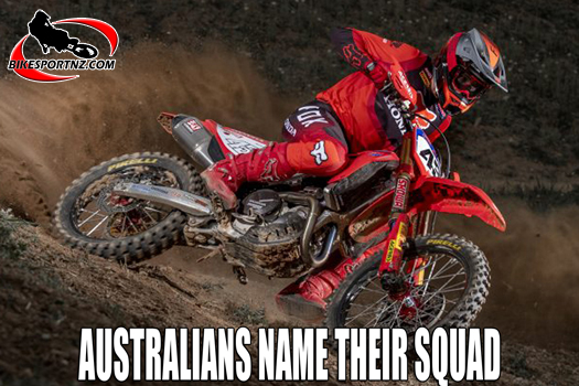 Team Australia trio named ahead of Motocross of Nations