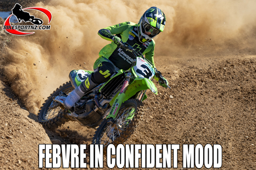 Frenchman Romain Febvre (Kawasaki), keen for start of 2024 MXGP season. 