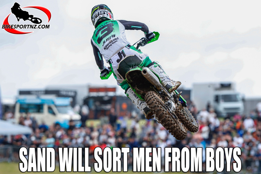 Frenchman Romain Febvre (Kawasaki), leading in the MXGP standings by a narrow margin after round 14.