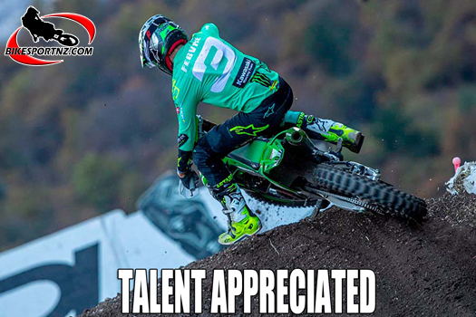 Frenchman Romain Febvre (Kawasaki), winner of the MXGP world championships title in 2025.