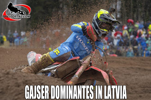 Gajser wins both MXGP motos at Latvian GP