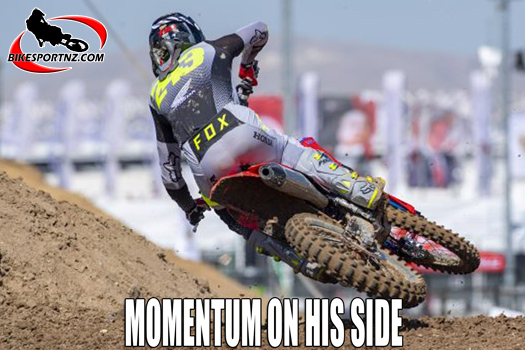 Tim Gajser is in the driving seat