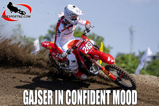 Slovenian Tim Gajser (Honda), hoping he can extend his world championship lead in the Czech Republic.