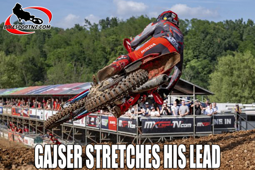 Solid results from former MXGP world champion Tim Gajser (Honda), means he has extended his points lead in the 2024 MXGP title chase.