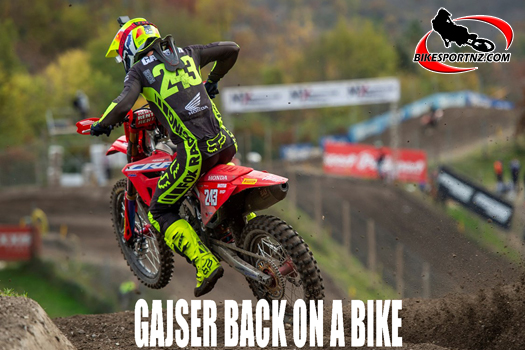 Tim Gajser expected to be back racing world champs very soon.