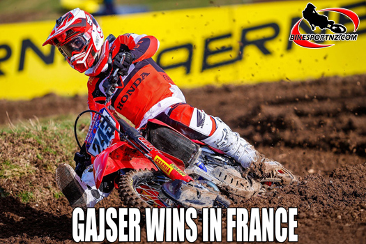 Slovenian Tim Gajser (Honda), winner again in the premier MXGP class at the weekend.