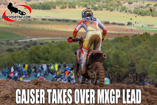 Slovenian Tim Gajser (Honda), the new leader in the premier MXGP class after races in Spain at the weekend.