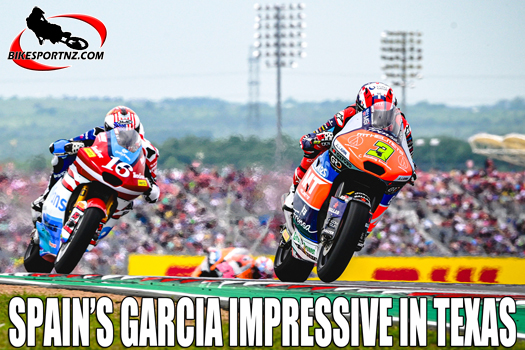 Spain’s Sergio Garcia (Triumph), impressive at the Circuit of the Americas last weekend.