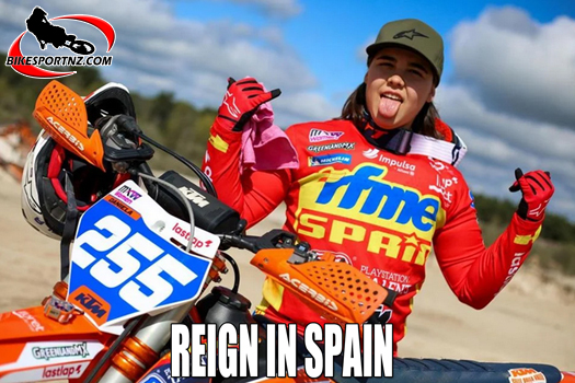 Spain’s Daniela Guillen (GASGAS), winner of the opening round of the 2024 Women’s Motocross World Championships at the weekend. 