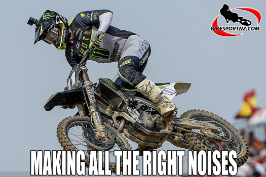 Danish rider Mikkel Haarup and his Triumph motorcycle are making an impact in the MX2 class already this season.