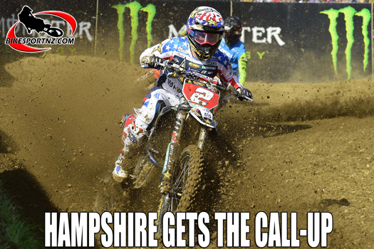 RJ Hampshire will step in to fill the vacancy in the MXoN team for the United States.