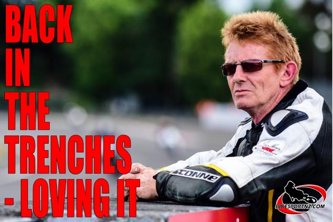 13122015 SPORTS ANDY McGECHAN/BikesportNZ.com. CAPTION: New Plymouth's Shaun Harris (Suzuki), back doing what he loves best. Photo by Andy McGechan, BikesportNZ.com