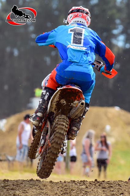 Defending New Zealand MX2 Champion Hamish Harwood. Photo by Andy McGechan @BikesportNZ