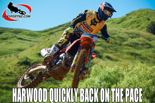 Hamish Harwood already back on the pace among the elite