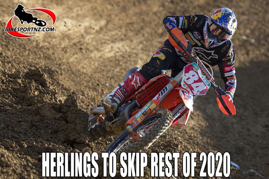 Jeffery Herlings to remain on the sideline
