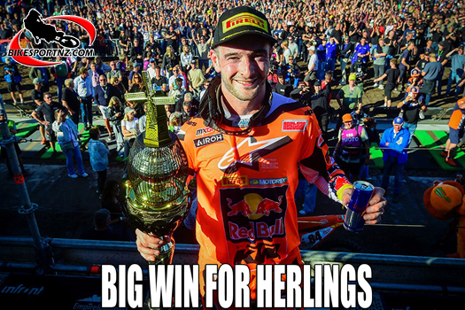 Dutchman Jeffery Herlings (KTM), winner of the Dutch GP at Arnhem at the weekend.