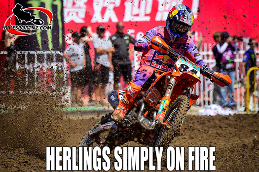 Dutchman Jeffery Herlings (KTM), winner of the GP of China in Shanghai at the weekend.