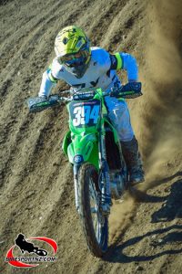 Raetihi’s Karaitiana Horne, girls’ 100-150cc and 200-250cc 13-U16 years’ class champion in Australia. Photo by Andy McGechan, BikesportNZ.com