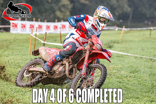 Britain’s Steve Holcombe (Honda), battling for the top spot overall in the 2024 ISDE in Spain. Photo by Future7Media 