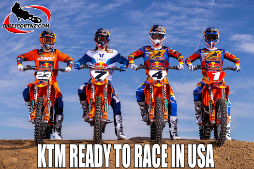 The Red Bull KTM Factory Racing Team line-up for the United States in 2025.