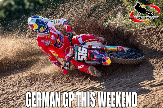 Germany’s Simon Laengenfelder (GASGAS), running second overall in the MX2 class, but on home turf this weekend.